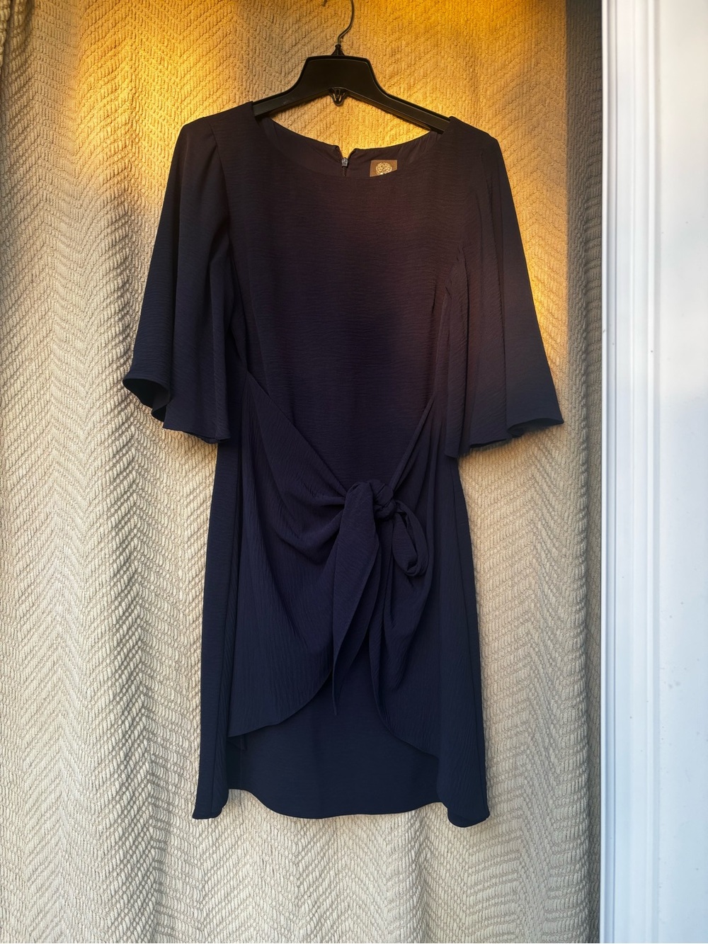 Vince Camuto Navy Midi Dress
